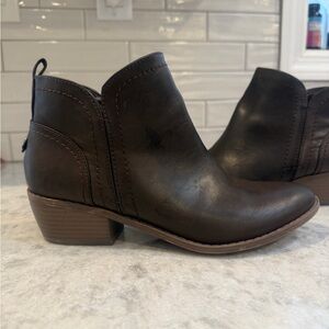 Guess Dark Brown Ankle Booties